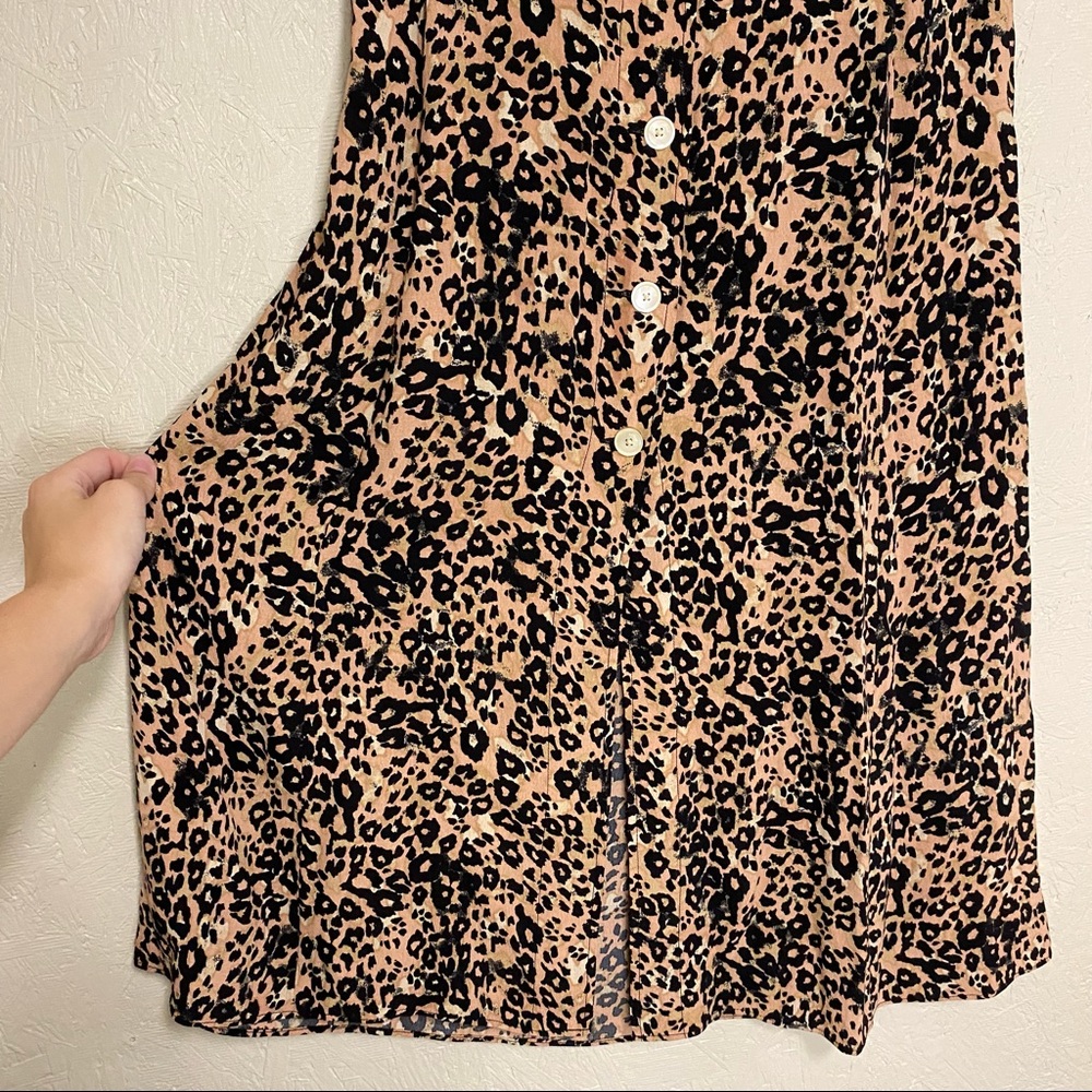 Wilfred Aritzia Amelie Leopard Print Button Front… - image 5